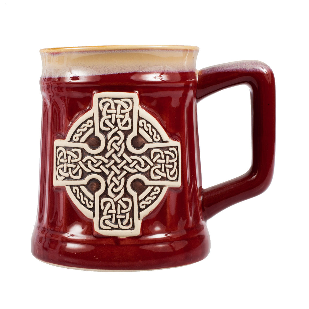 Celtic Stoneware Mug (Red)