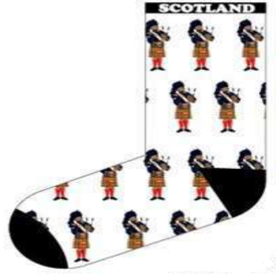 Scotland Bagpipe Socks