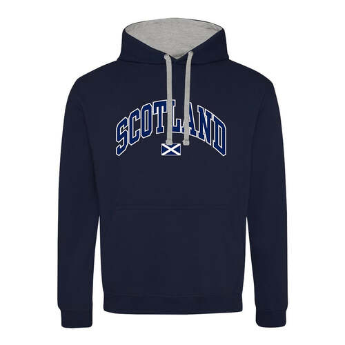 Scotland Contrast Hoodie (Navy/Grey)
