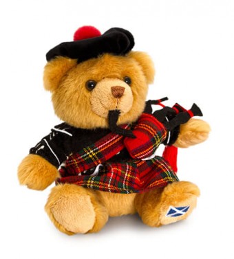 Scottish Piper Bear 15cm