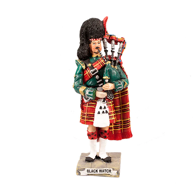Black Watch Piper Sculpture Large