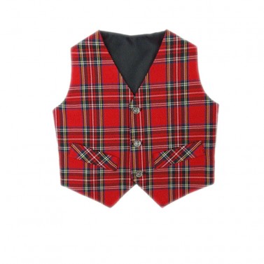 Boys Royal Stewart Tartan Waistcoat