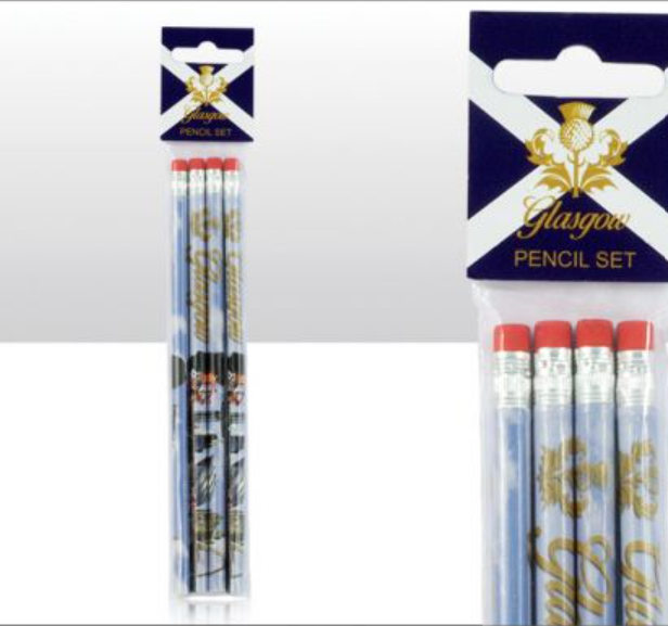 Glasgow Montage Pencil Set of 4