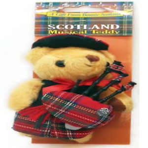 Scotland Tartan Musical Teddy