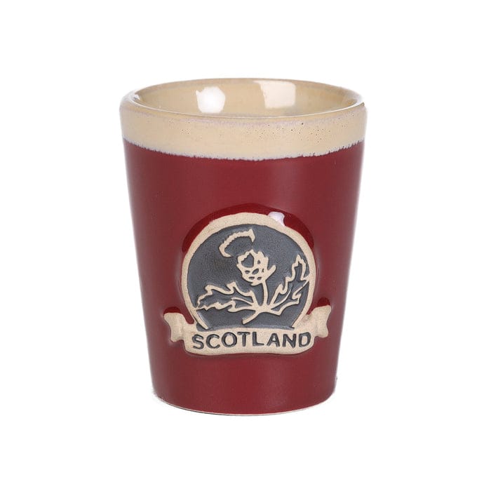 Thistle Shot Glass Stoneware (Red)