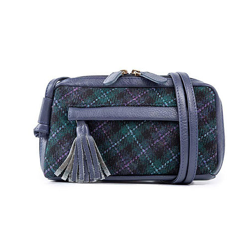 Leather Cleo Handbag - Macbeth Tweed