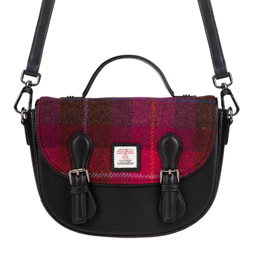 Cobble Satchel (Fuchsia Tartan)