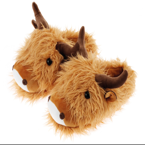 Highland Cow - Fuzzy Friend Slippers