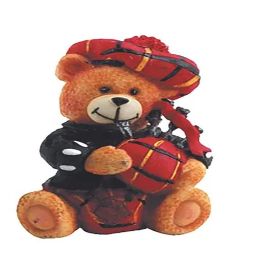 Scotland Piper Bear Figure