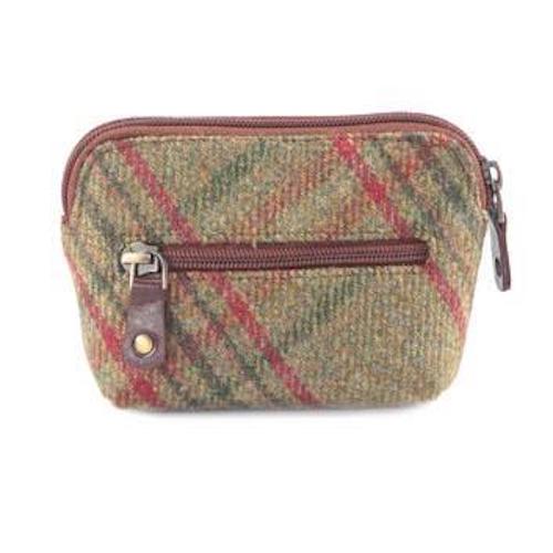 Coin Purse (Green & Brown Leather)