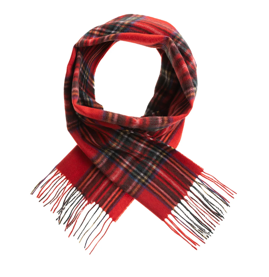Edinburgh 100% Lambswool Scarf (Stewart Royal)
