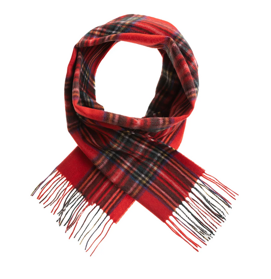 Edinburgh 100% Lambswool Scarf (Stewart Royal)