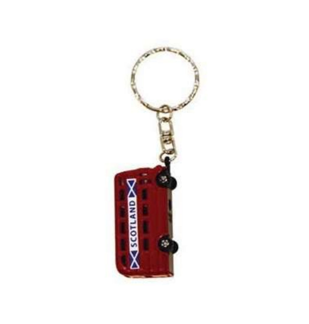 Scotland Double Bus Keyring