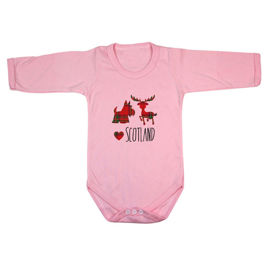 Baby Long Sleeve Bodysuit (Pink)