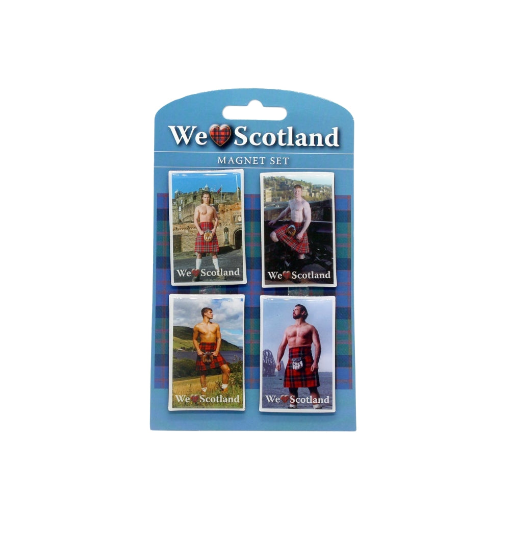 We Love Scotland Magnet - Set of 4