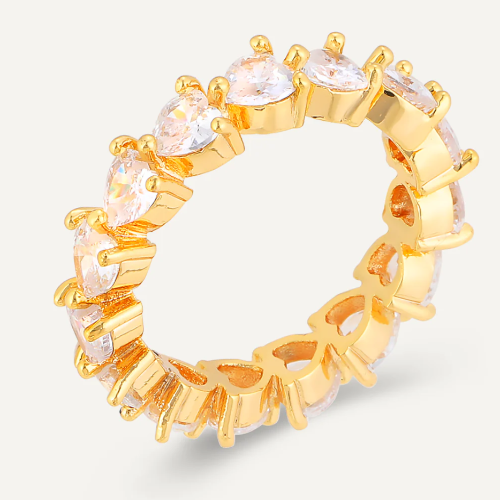 Kylie Circular Zirconia Open Ring