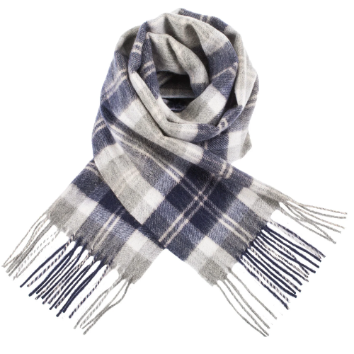 Edinburgh 100% Lambswool Scarf (Bannockbane Silver)