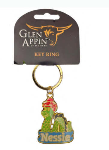 Nessie Coloured Metal Keyring