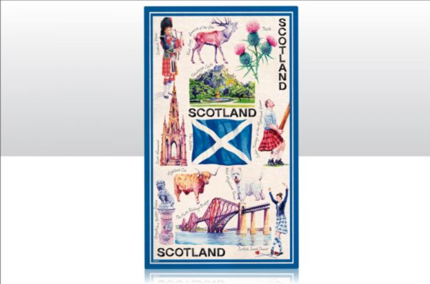 Iconic Scotland Tea Towel