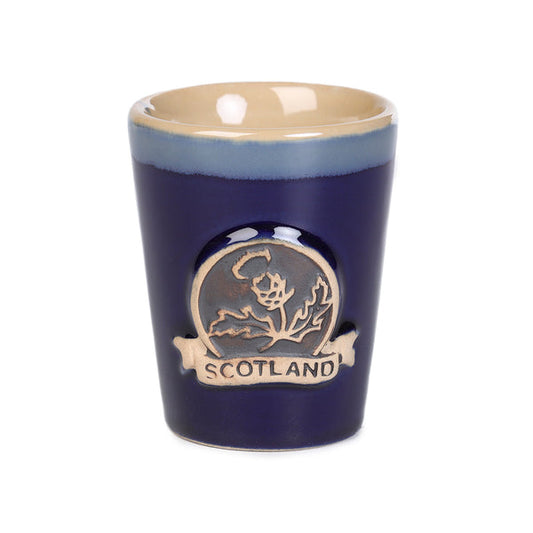 Thistle Shot Glass Stoneware (Blue)
