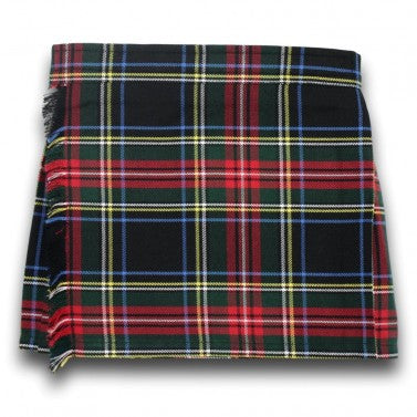 Childrens Kilt in Black Stewart Tartan