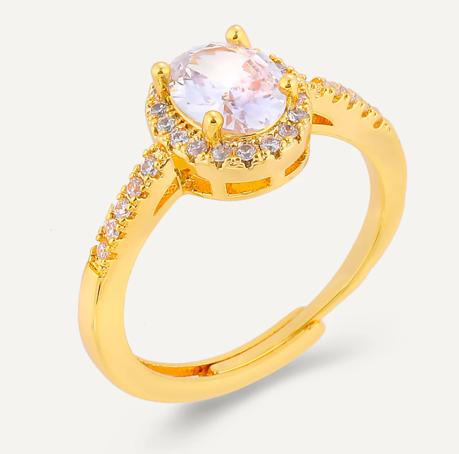 Elizabeth Cubic Adjustable Ring