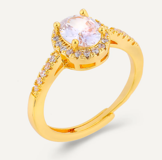 Elizabeth Cubic Adjustable Ring