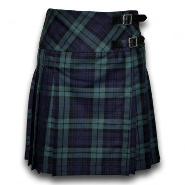 Ladies Billie Kilt in Black Watch Tartan