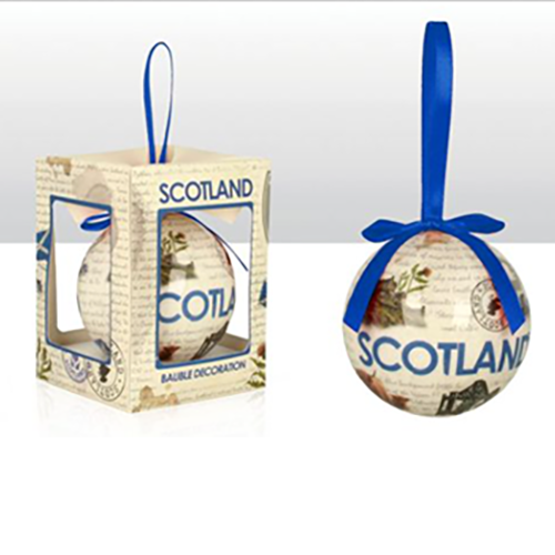 Scotland Collage Bauble & Box