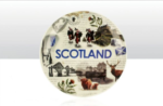 Scotland Collage Plate - 15cm