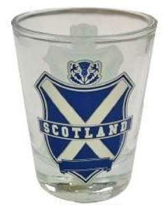 Shot Glass - Scotland Emblem