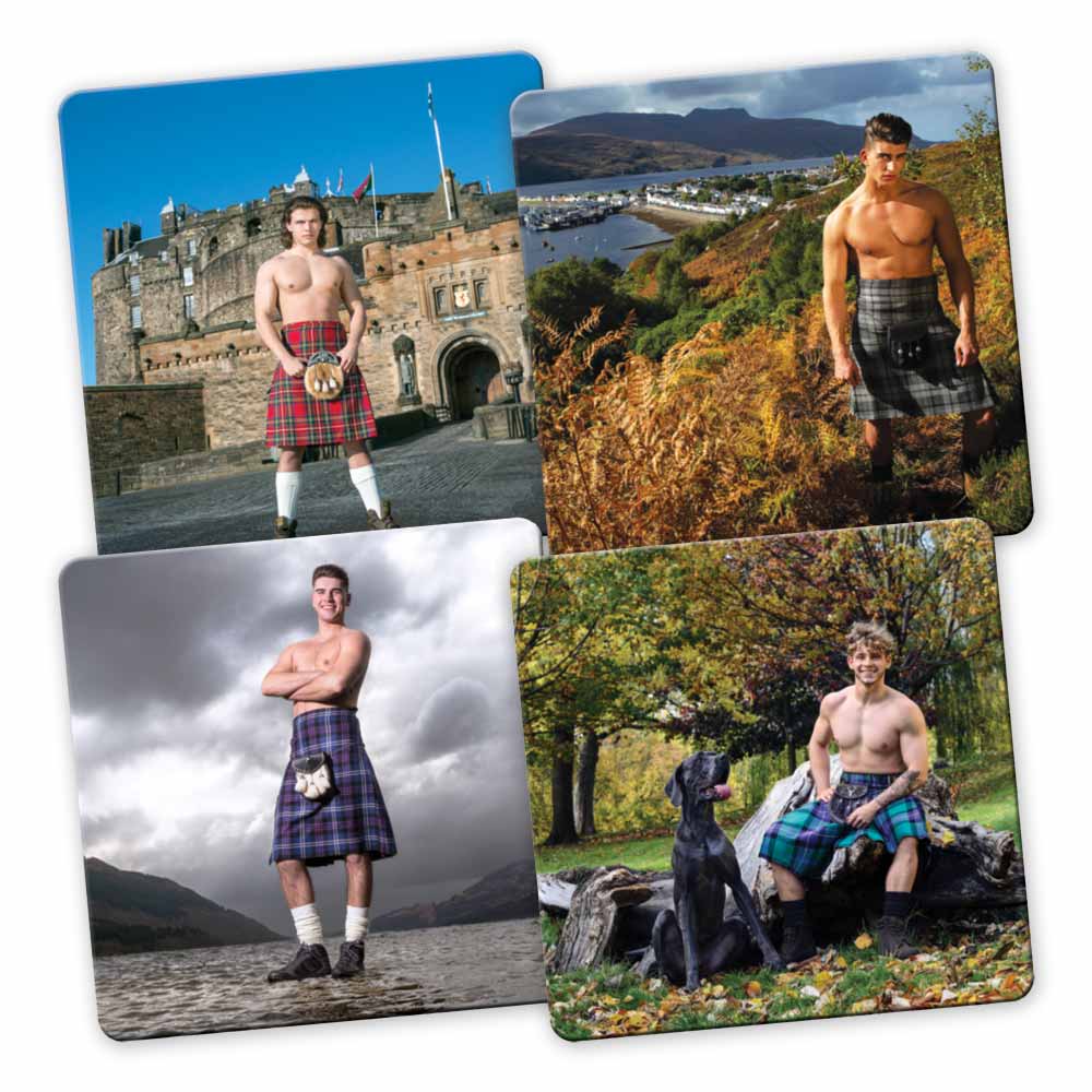 We Love Kilts Square Coasters