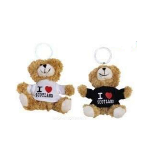 Teddy Keyrings - I Heart Scotland