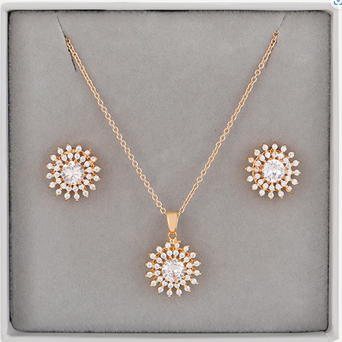 Boxed Cubic Zirconia Set - Round