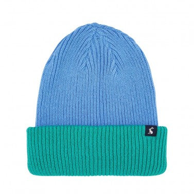 Boys Hedley Knitted Beanie Hat In Blue