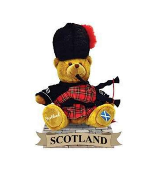 Resin Magnet - Piper Teddy with Bagpipe