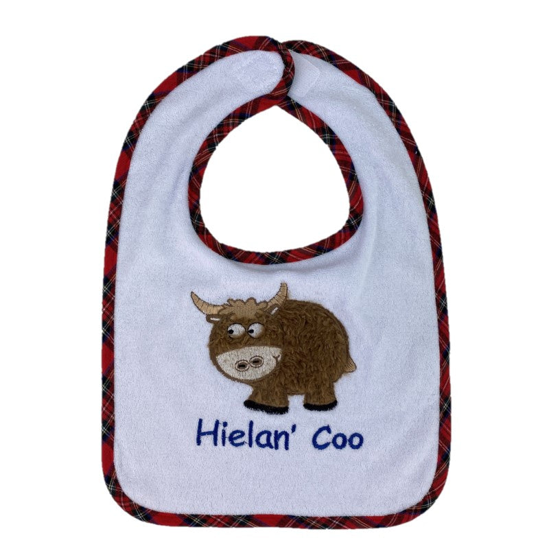 Highland Cow Baby Bib