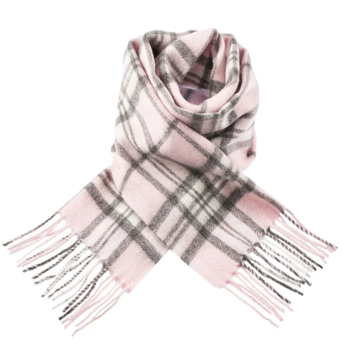 Edinburgh 100% Lambswool Scarf (Thomson Pale Pink)
