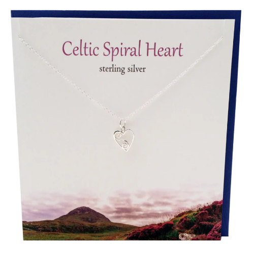 Celtic Spiral Heart Necklace