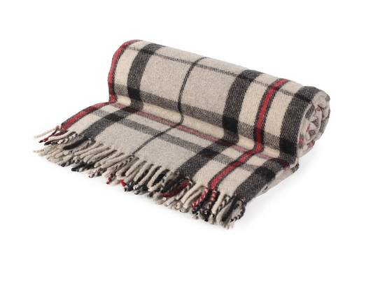 100% Lambswool Blanket Throw (Thomson Grey)