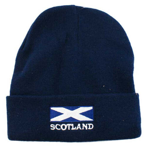 Saltire Scotland Ski Hat (Navy Blue)