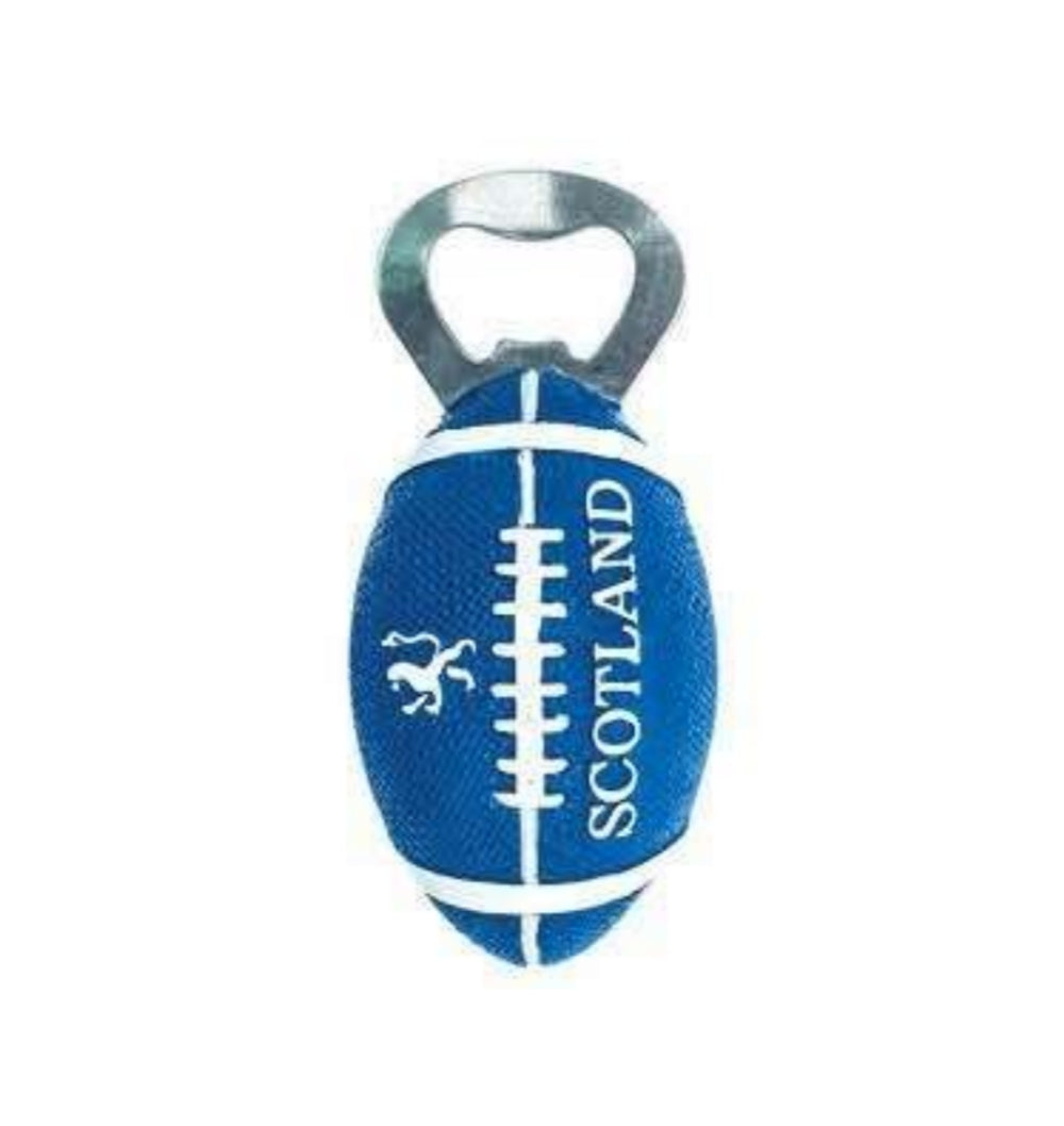 Resin Bottle Opener Magnet (Rugby Ball)