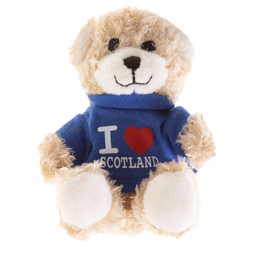 Small Teddy Plush Toy - I Heart Scotland