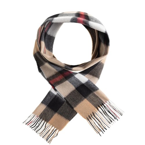 Edinburgh 100% Lambswool Scarf (Exploded Thomson Camel)