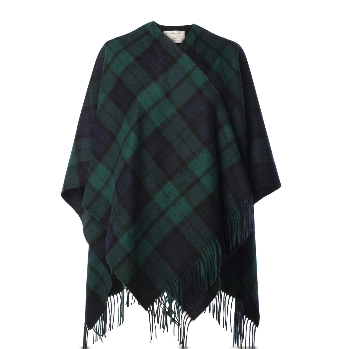 100% Lambswool Mini Cape (Black Watch)