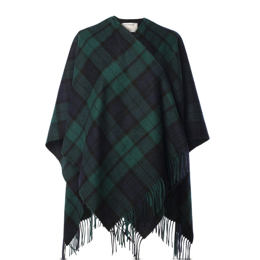 100% Lambswool Mini Cape (Black Watch)