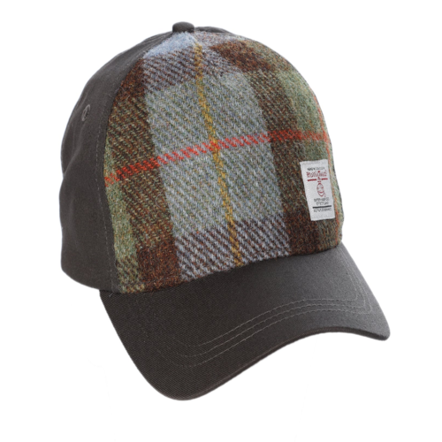 Baseball Cap With Harris Tweed (Macleod Tartan)
