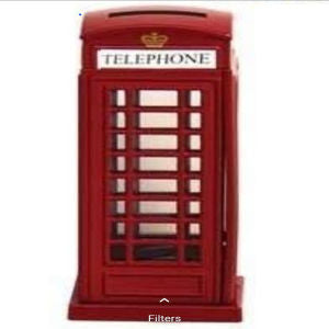 Small Telephone Booth Money Box